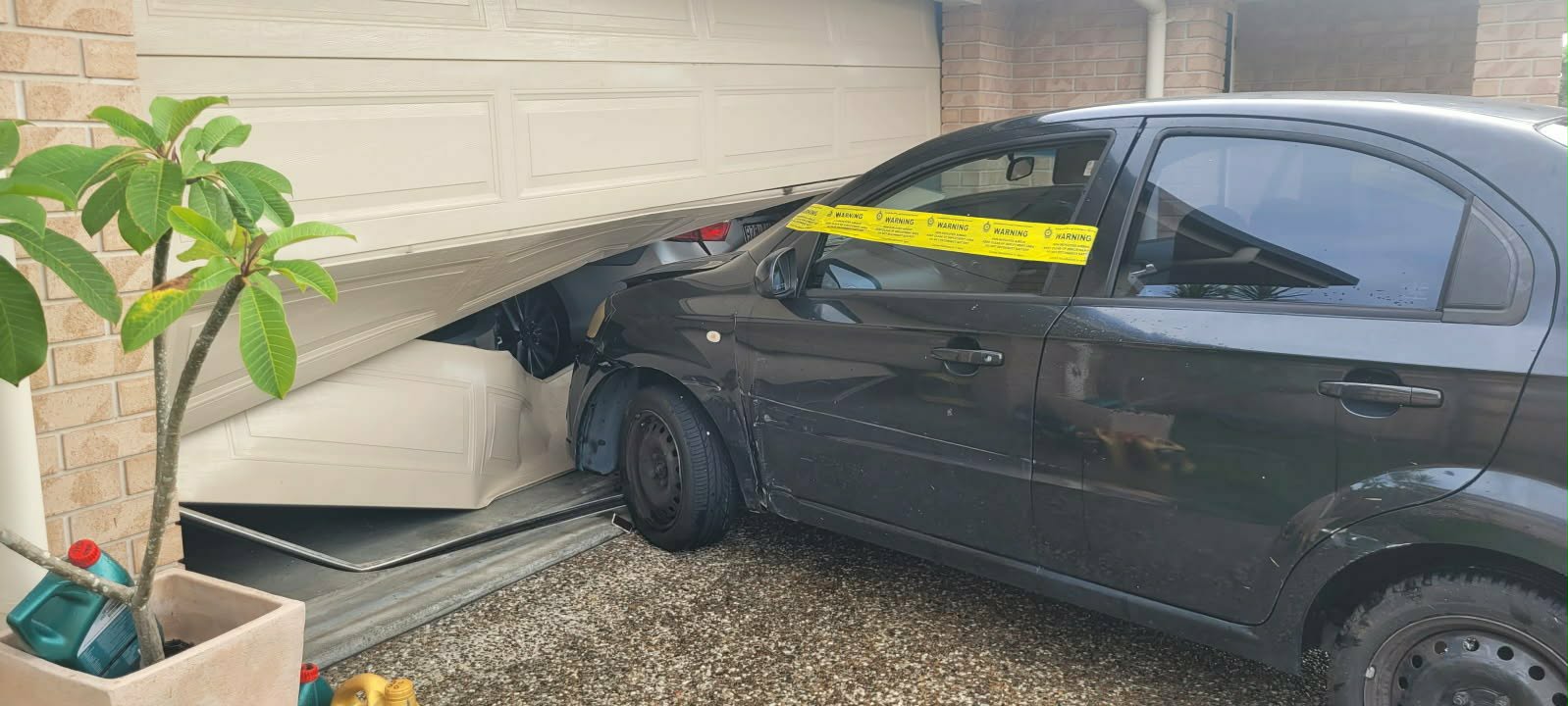 Sectional door install